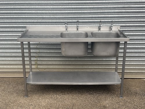 Sink double bowl - , stainless