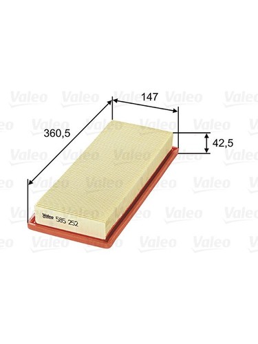Valeo air filter fits - air,