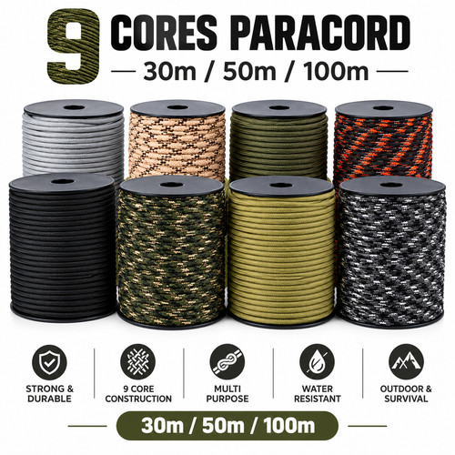 100m paracord 4mm strand - 100m,