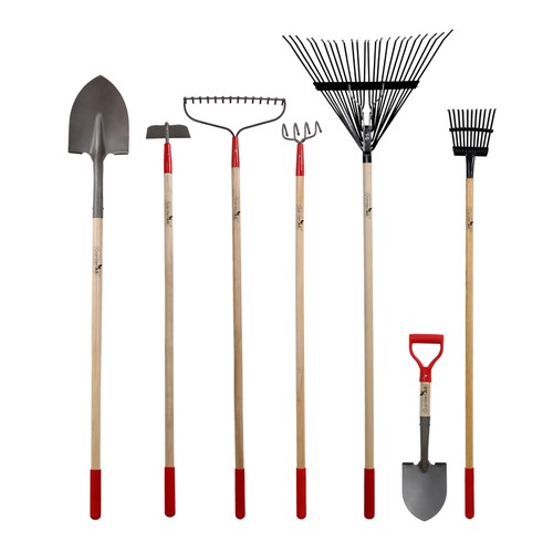 Garden tool set piece - 7-piece, long