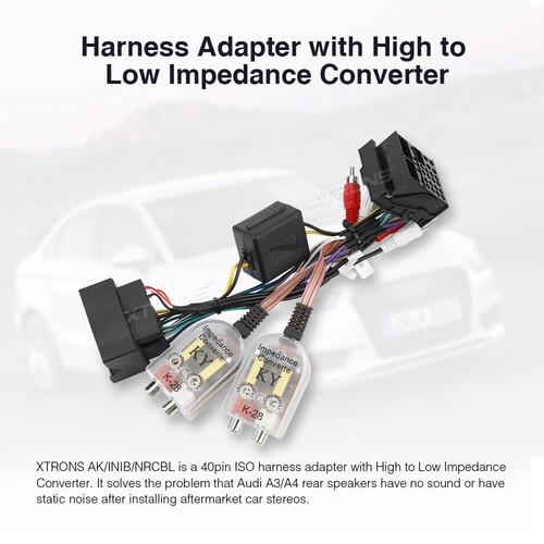 Xtrons pin iso harness - xtrons, 40-pin
