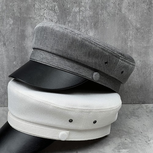 Men cabbie beret flat cap - flat,
