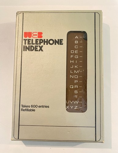 Vintage web telephone index - vintage,