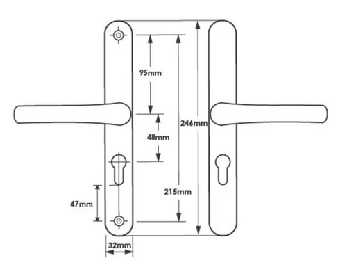 Door handles 48pz - union, style