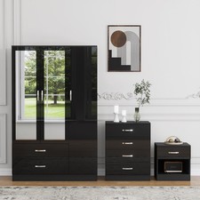 3 Piece High Gloss Bedroom