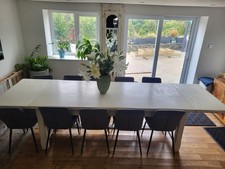 Extra Large Solid Farmhouse Dinning Table 6-12 Seater 