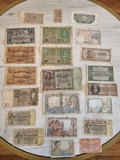 Collection Of 22 Old Worldwide Banknotes.