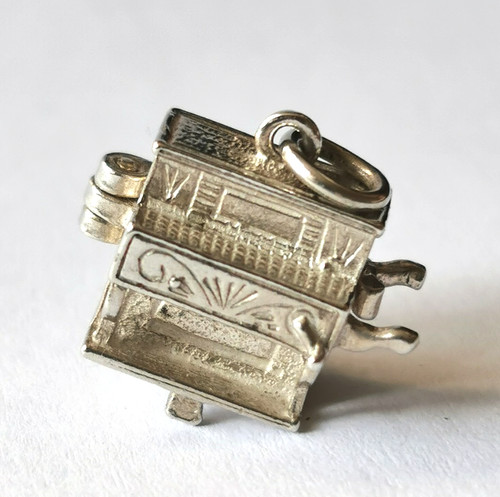 Vintage nuvo silver charm - silver, /