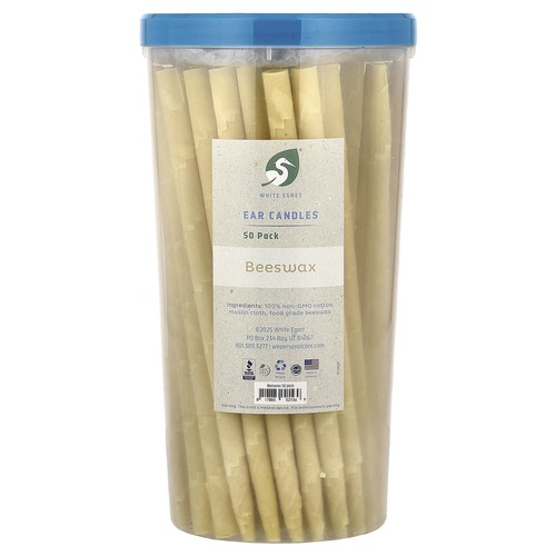 Ear candles beeswax 50 pack - ear,