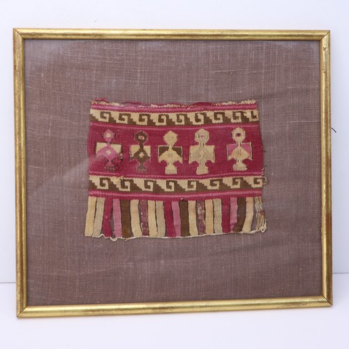 Framed pre columbian tapestry - framed,
