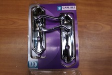 Carlisle Brass Ashtead Scroll Lever DL18WCCP Chrome Bathroom door handle set