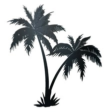 Palm 16" 20" Tall Wrought Iron
