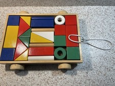 Vintage Pull Along Wooden