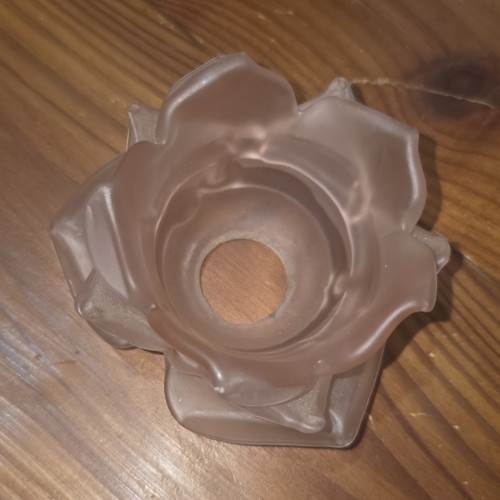 Small frosted glass flower - small,