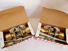 2 NOS WEISER 561 DL CLASSROOM DOOR LOCK BRIGHT BRASS USA
