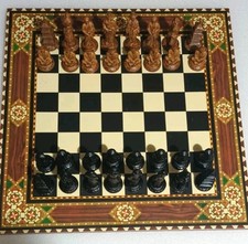 Large Chess Set With Chinese Oriental Design 45cm Board