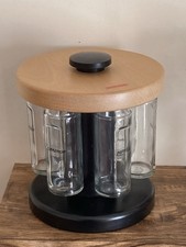  LEIFHEIT Spice Rack Rotating magnetic glass jars 