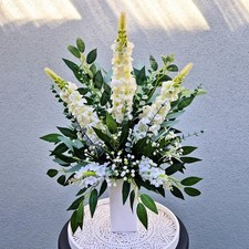 Tall White Delphinium