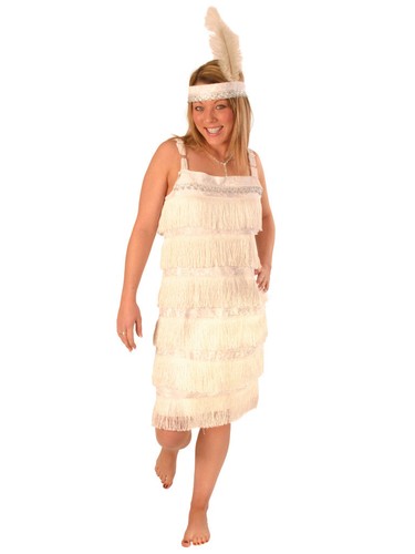 White 1920 charleston - white,