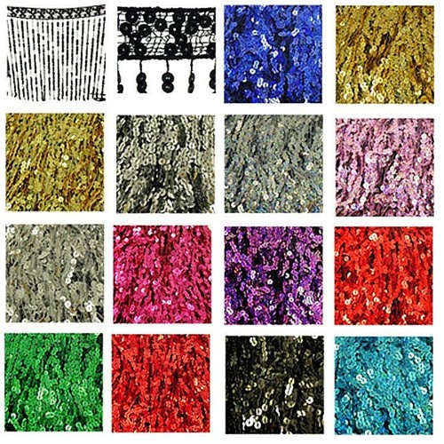 Sequin tassel trim - sequin,