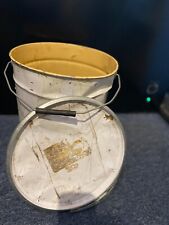 20 Litre Metal Tinplate Pail with Lid- For Storing & Transporting Coffee Beans