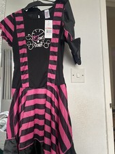 Halloween Skulls Witch Costume Age 9-10