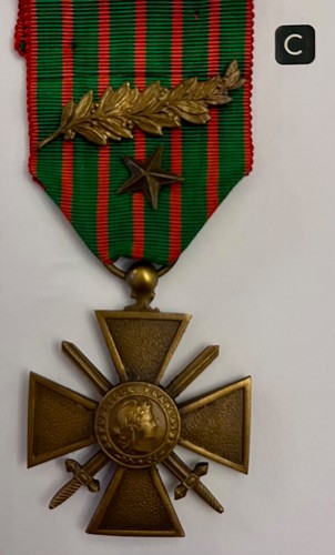 Croix guerre medal french - croix,