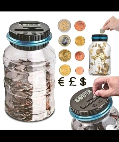 Large lcd display coin counter - large,