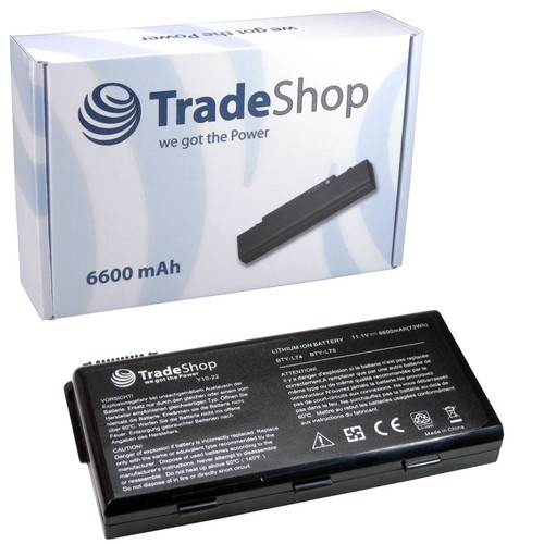 Battery 6600mah for msi cr700 - 6600mah,