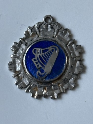 Old irish medal with shamrock - medal,