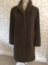 Velvet By Graham & Spencer - Teddy Bear Faux Fur Khaki Green Coat.