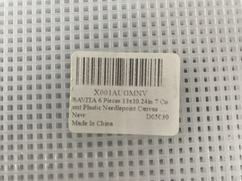 Perforated plastic count - 6x,