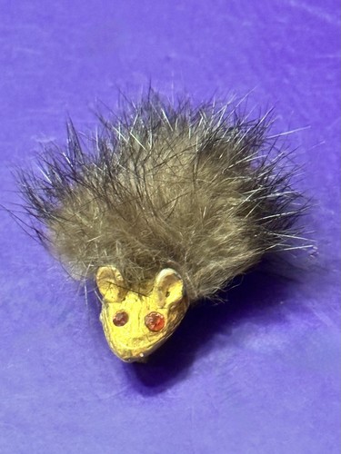 Vintage 1960s furry mouse rat - 1960s, mouse/rat