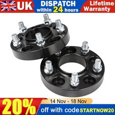 For Land Rover Discovery Sport 25mm Aluminium Wheel Spacers 5x120 72.6mm M14x1.5