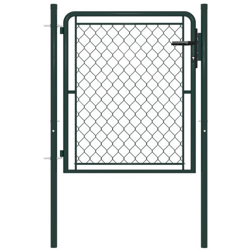 Green steel mesh garden - garden, gate