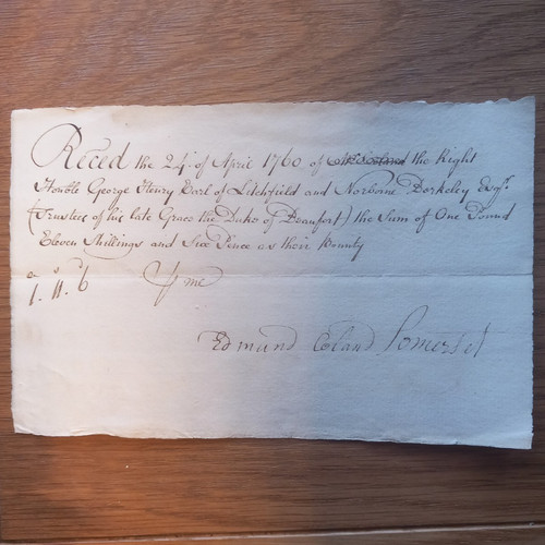 Handwritten receipt april - 24,