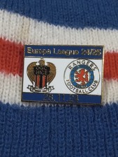 GLASGOW RANGERS FC V NICE EUROPA LEAGUE 24/25  MATCH PIN BADGE