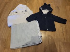 Blanket Towel Cardigan Baby Bundle Little White Company Marks and Spencer 3-6mts