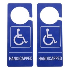 2Pcs Handicap Sign Hanger