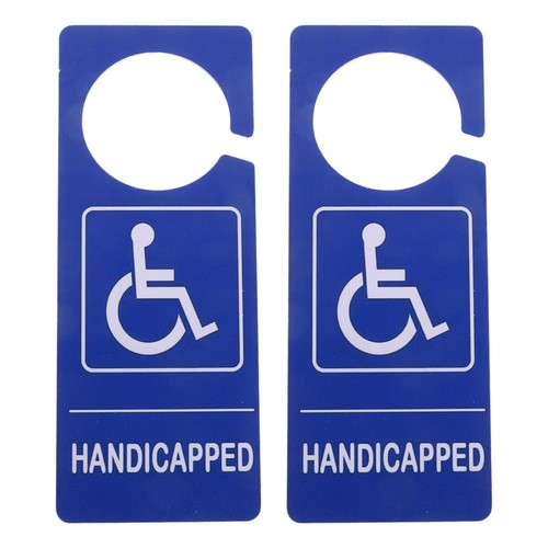 2pcs handicap sign hanger - sign,