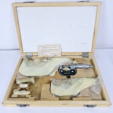 Outside Micrometer Set Metric 0-3" Precision Measuring Kit Chaun Brand
