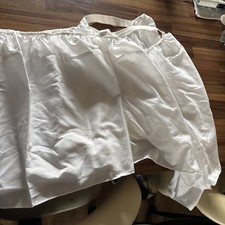 White Double Size Bed Valance