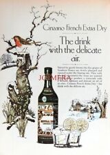 'CINZANO' Extra Dry Vermouth Drinks Print - Original 1974 ADVERT