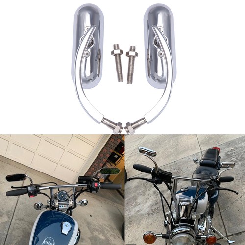 Chrome motorcycle mini oval - chrome,