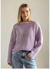 CROCHET PATTERN COPY Ladies Designer Granny stitch sweater easy XS-5XL 749J