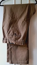 Mens Blue Harbour Trousers 42W 33L Stone Adjustable Waist Climate Control