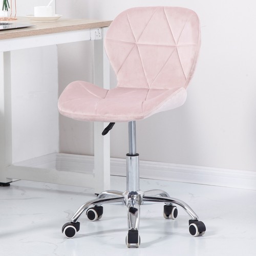 Cushioned velvet computer - velvet, desk