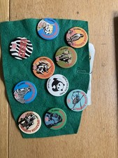 Collection of 10 Golden Wonder Operation Survival Badges From Early 1980s. VGC.