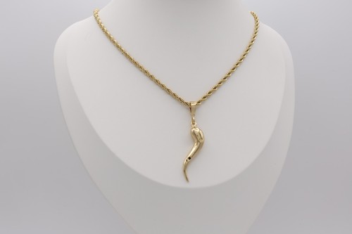Gold italian horn necklace for - italian,