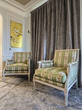 Pair French Louis XVI Bergere